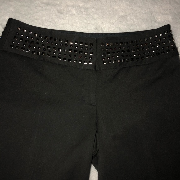 Express Design Studio Pants Black w/ Studded Waist - Picture 4 of 13